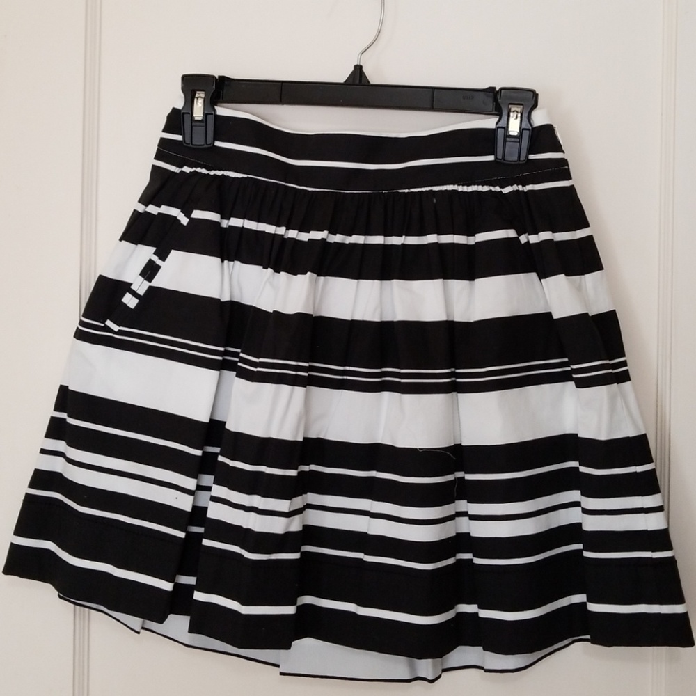 NEW Banana Republic Striped Cotton Skirt - Sz 0P